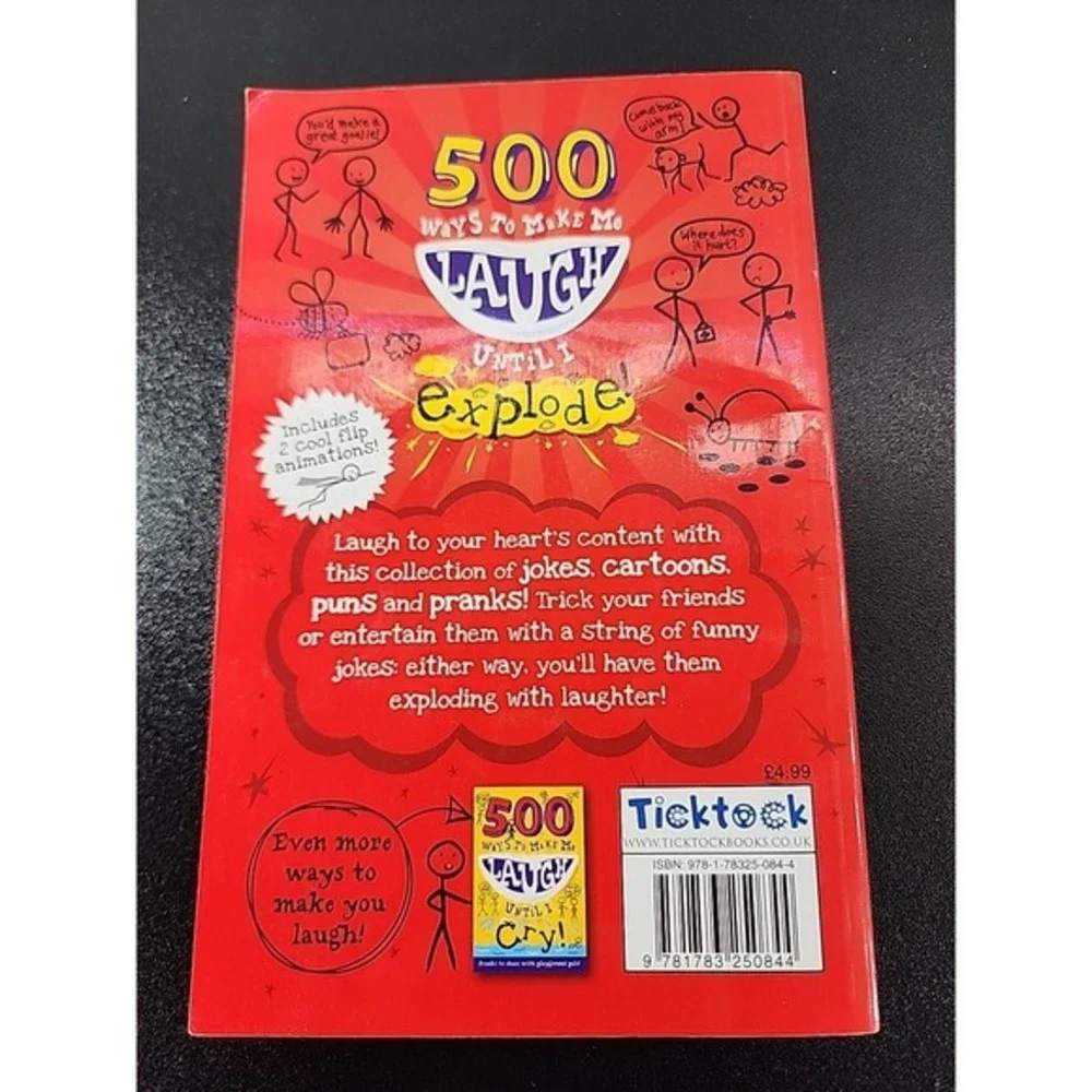 500 Ways to Make Me Laugh‎ until I Explode by Tick Tock (2014, Trade Paperback)